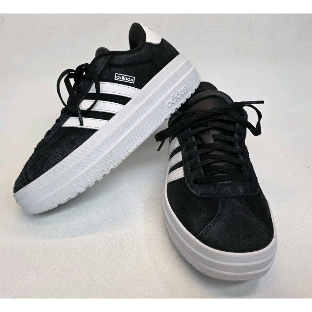 Mens Size 4.5 Adidas VL Court Bold Suede Athletic Sneakers